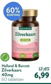 Holland & Barrett Zilverkaars 40mg aanbieding
