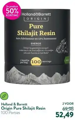 Holland & Barrett Origin Pure Shilajit Resin aanbieding