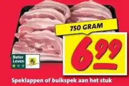 Nettorama Speklappen of buikspek aan het stuk aanbieding