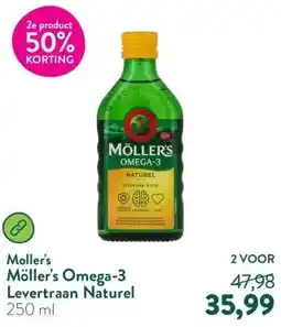 Holland & Barrett Möller's Omega-3 Levertraan Naturel aanbieding