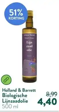 Holland & Barrett Biologische Lijnzaadolie aanbieding