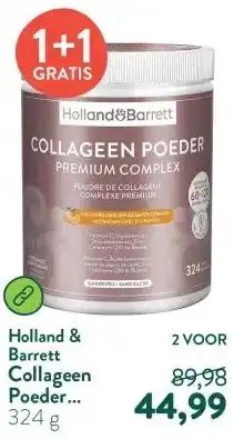 Holland & Barrett Collageen Poeder Premium Complex Natuurlijke Sinaasappelsmaak - 324g aanbieding