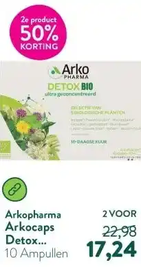 Holland & Barrett Arkocaps Detox Drinkampullen Bio aanbieding