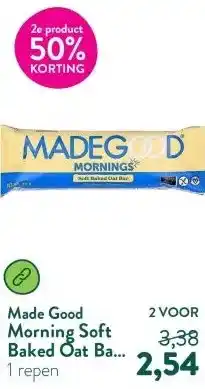 Holland & Barrett Morning Soft Baked Oat Bar Blueberry aanbieding