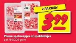 Nettorama Pluma spekreepjes of spekblokjes aanbieding