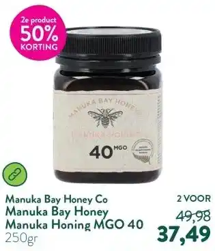 Holland & Barrett Manuka Bay Honey Manuka Honing MGO 40 aanbieding