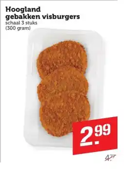 Coop Hoogland gebakken visburgers aanbieding