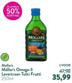 Holland & Barrett Möller's Omega-3 Levertraan Tutti Frutti aanbieding