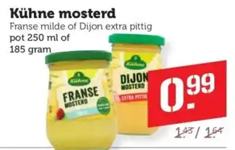 Coop Kühne mosterd aanbieding