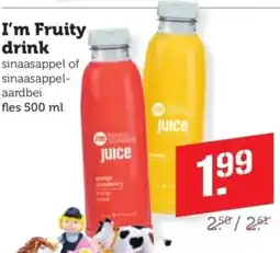 Coop I'm Fruity drink aanbieding