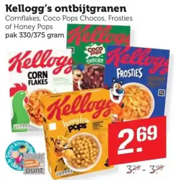 Coop Kellogg's ontbijtgranen aanbieding
