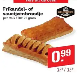 Coop Frikandel- of saucijzenbroodje aanbieding