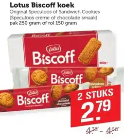 Coop Lotus Biscoff koek aanbieding