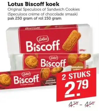 Coop Lotus Biscoff koek aanbieding