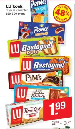 Coop LU koek aanbieding