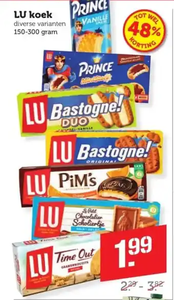 Coop LU koek aanbieding