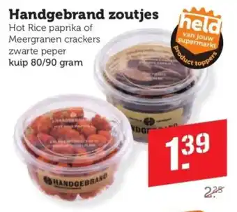 Coop Handgebrand zoutjes aanbieding