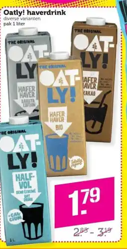 Coop Oatly! haverdrink aanbieding