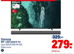 Makro Samsung 50" LED smart-tv aanbieding