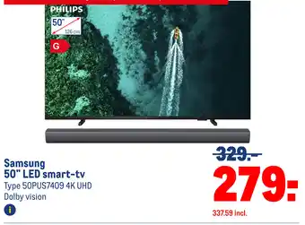 Makro Samsung 50" LED smart-tv aanbieding