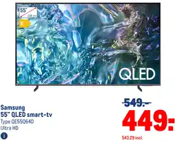 Makro Samsung 55" QLED smart-tv aanbieding