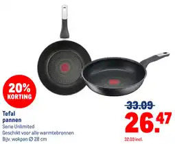 Makro Tefal pannen aanbieding