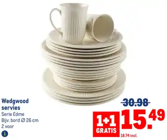 Makro Wedgwood servies aanbieding