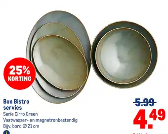 Makro Bon Bistro servies aanbieding