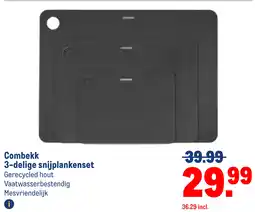 Makro Combekk 3-delige snijplankenset aanbieding