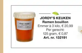 Bidfood Jordy's keuken Ramen bouillon per gerecht 125 gram aanbieding