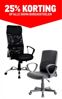 Makro Op alle sigma bureaustoelen aanbieding