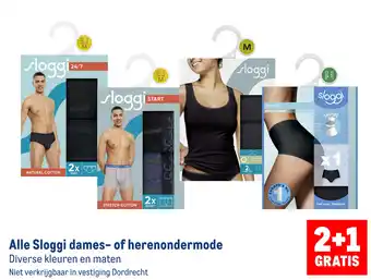 Makro Alle Sloggi dames- of herenondermode aanbieding