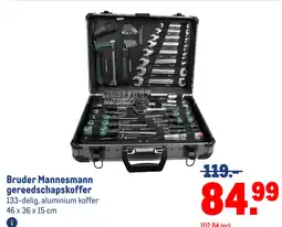Makro Bruder Mannesmann gereedschapskoffer aanbieding