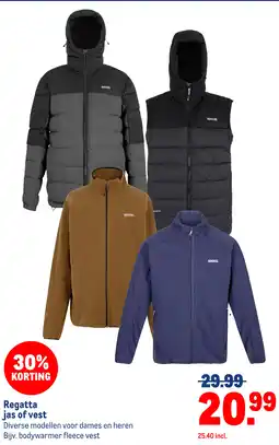 Makro Regatta jas of vest aanbieding