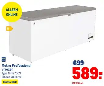 Makro Metro Professional vriezer aanbieding