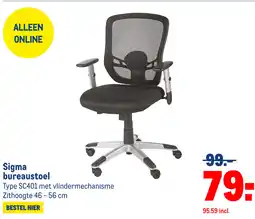Makro Sigma bureaustoel aanbieding