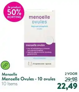 Holland & Barrett Menoelle Ovules - 10 ovules aanbieding