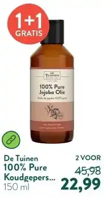 Holland & Barrett 100% Pure Koudgeperste Jojoba Olie aanbieding