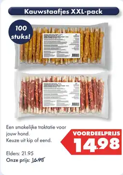 Huisdier Voordeelshop Kauwstaafjes XXL-pack aanbieding