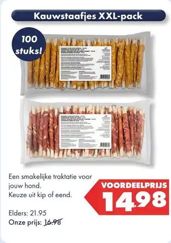 Huisdier Voordeelshop Kauwstaafjes XXL-pack aanbieding