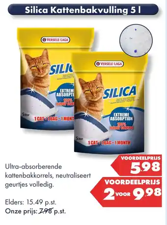 Huisdier Voordeelshop Silica Kattenbakvulling 5 | aanbieding