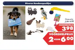 Huisdier Voordeelshop Diverse Hondenspeeltjes aanbieding