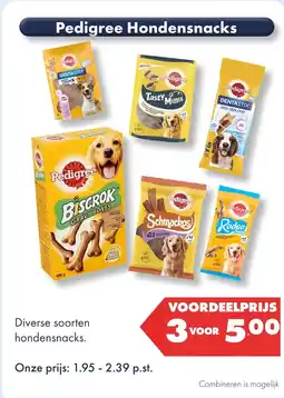 Huisdier Voordeelshop Pedigree Hondensnacks aanbieding