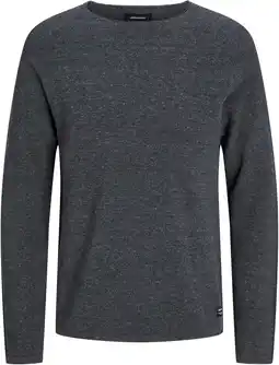 Amazon JACK & JONES gebreide tru heren Jjehill Knit Crew Neck Noos , grijs (dark grey melange) , S aanbieding