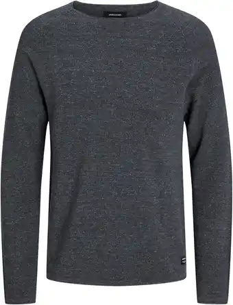 Amazon JACK & JONES gebreide tru heren Jjehill Knit Crew Neck Noos , grijs (dark grey melange) , S aanbieding