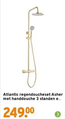 GAMMA Atlantic regendoucheset Asher met handdouche 3 standen aanbieding