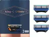 Bol.com King C. Gillette Gezicht en Contouren Scheermesjes - 3 Navulmesjes aanbieding