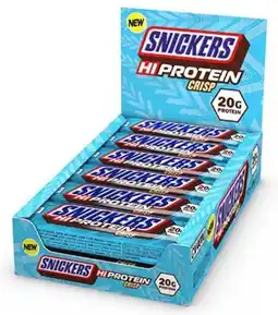 Bol.com Snickers High Protein Crisp Bar 12repen Milk Chocolate aanbieding