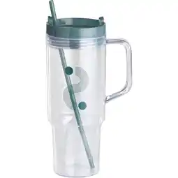 Albert Heijn Day Beker met rietje turquoise 1100ml aanbieding