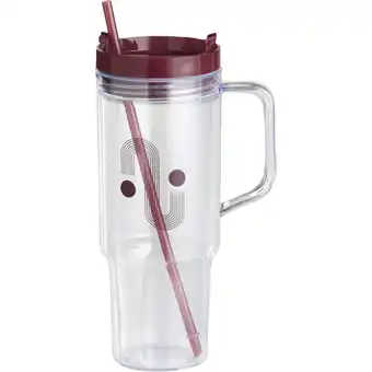 Albert Heijn Day Beker met rietje rood 1100ml aanbieding
